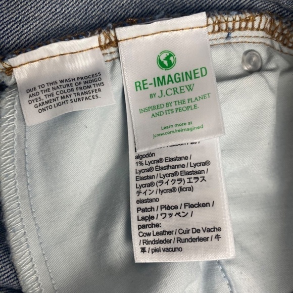 J.CREW - 9" Demi-boot crop Raw Hem Jeans Size 26 - Picture 6 of 8